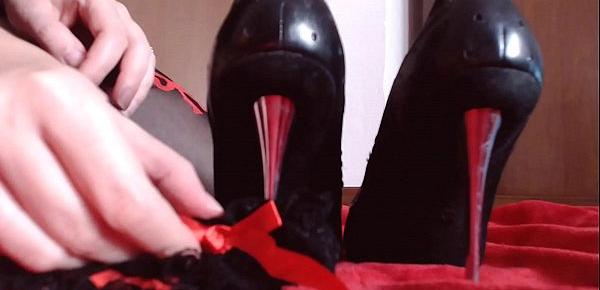 Hot shoes high heels foot fetish play are you ready to worship my feet